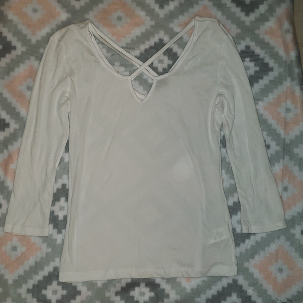 ❤BEAUTIFUL SHEER WHITE TOP